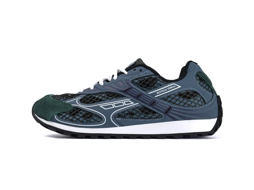 Bottega Veneta Orbit Sneaker Dark Green Left Side View