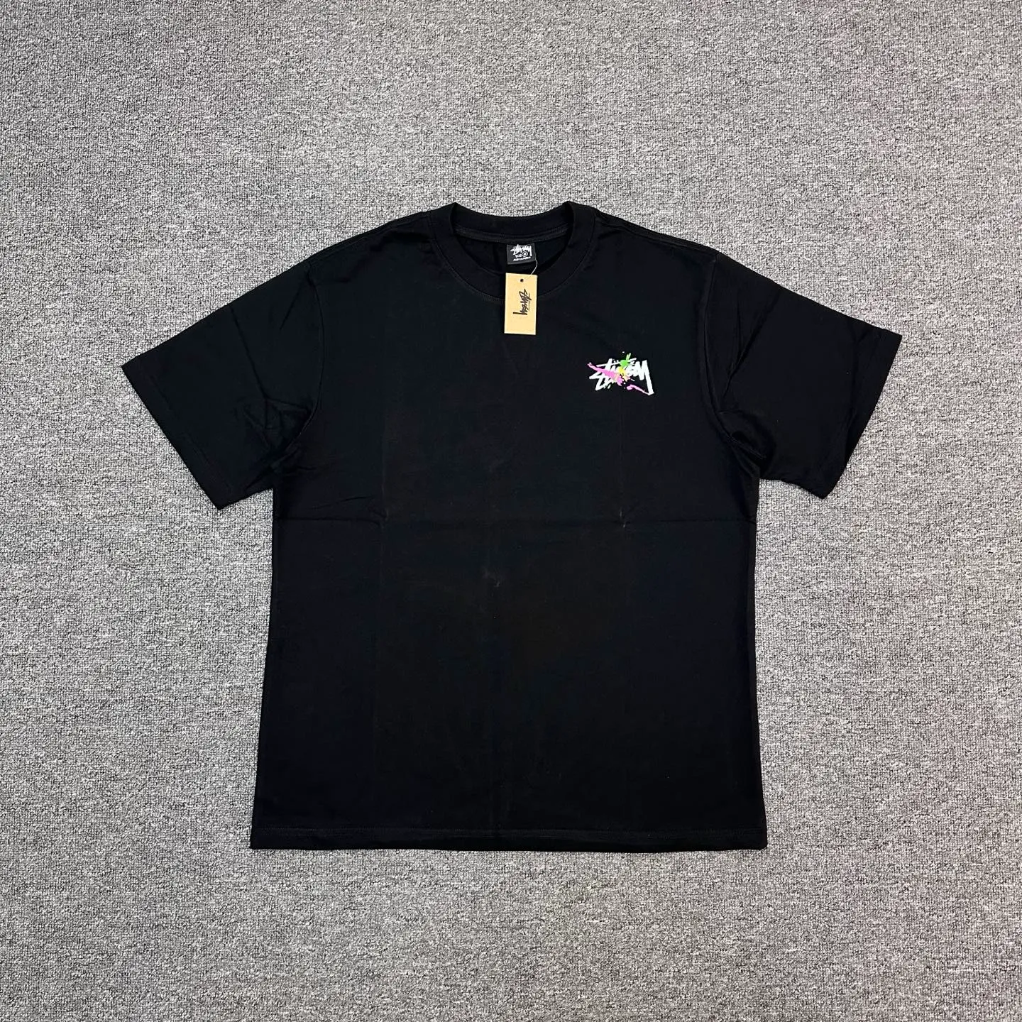Stussy Colorful Graffiti Logo T-Shirt