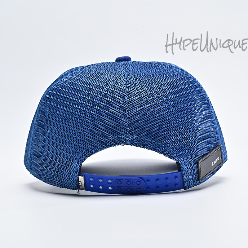 AMIRI Three Star Trucker Snapback Cap Blue:White