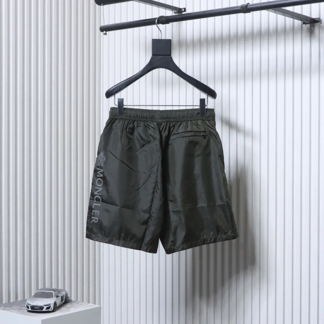 Back Mcler Reflective Logo Quick-Dry Nylon Shorts