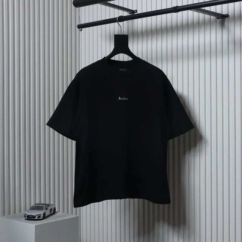Embroidered Heart Hole Logo T-Shirt