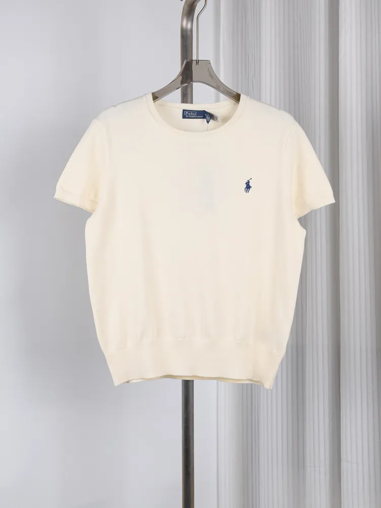 RL Pony Knit Cotton Crewneck T-Shirt