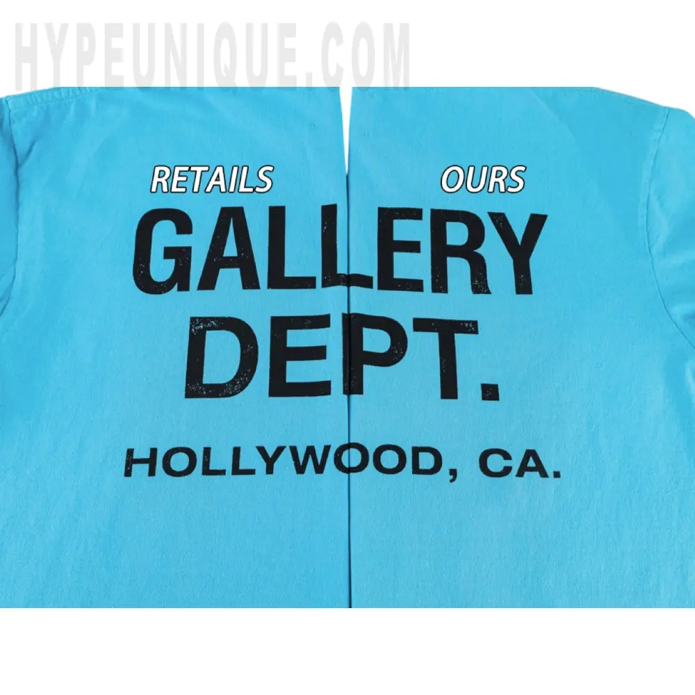 Printed graphic on the back of the garment