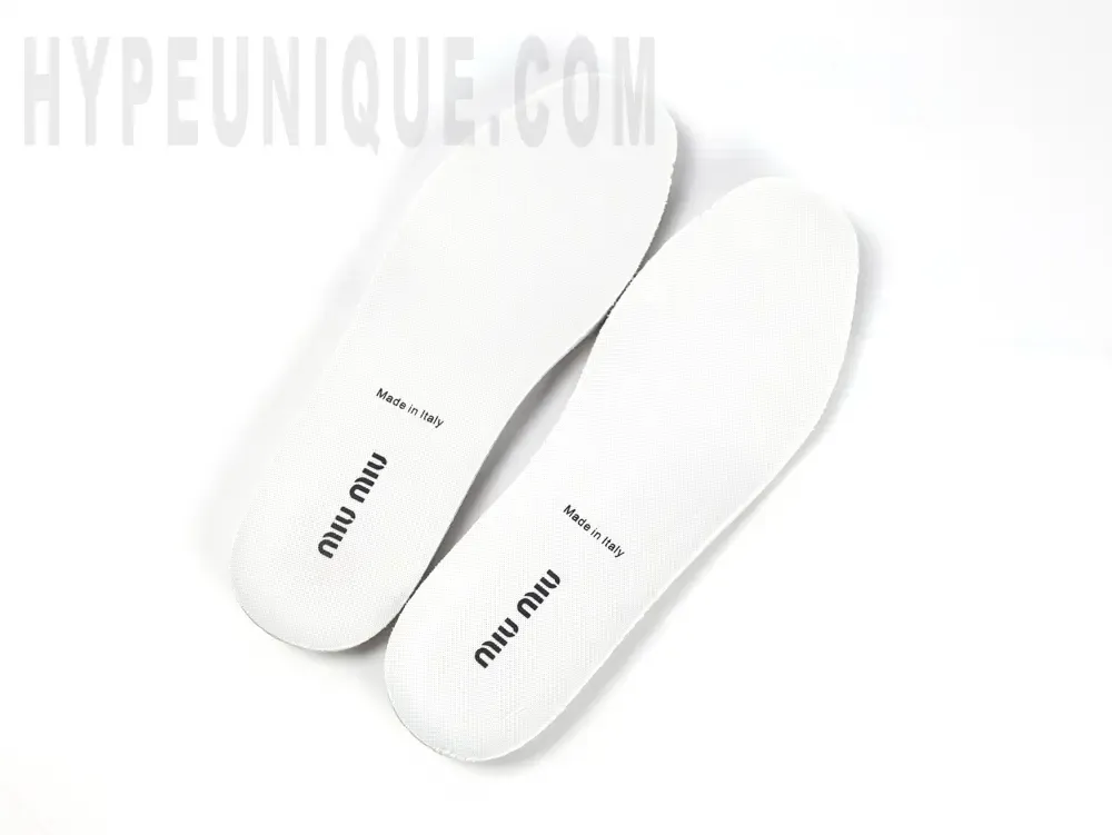 the white outsole
