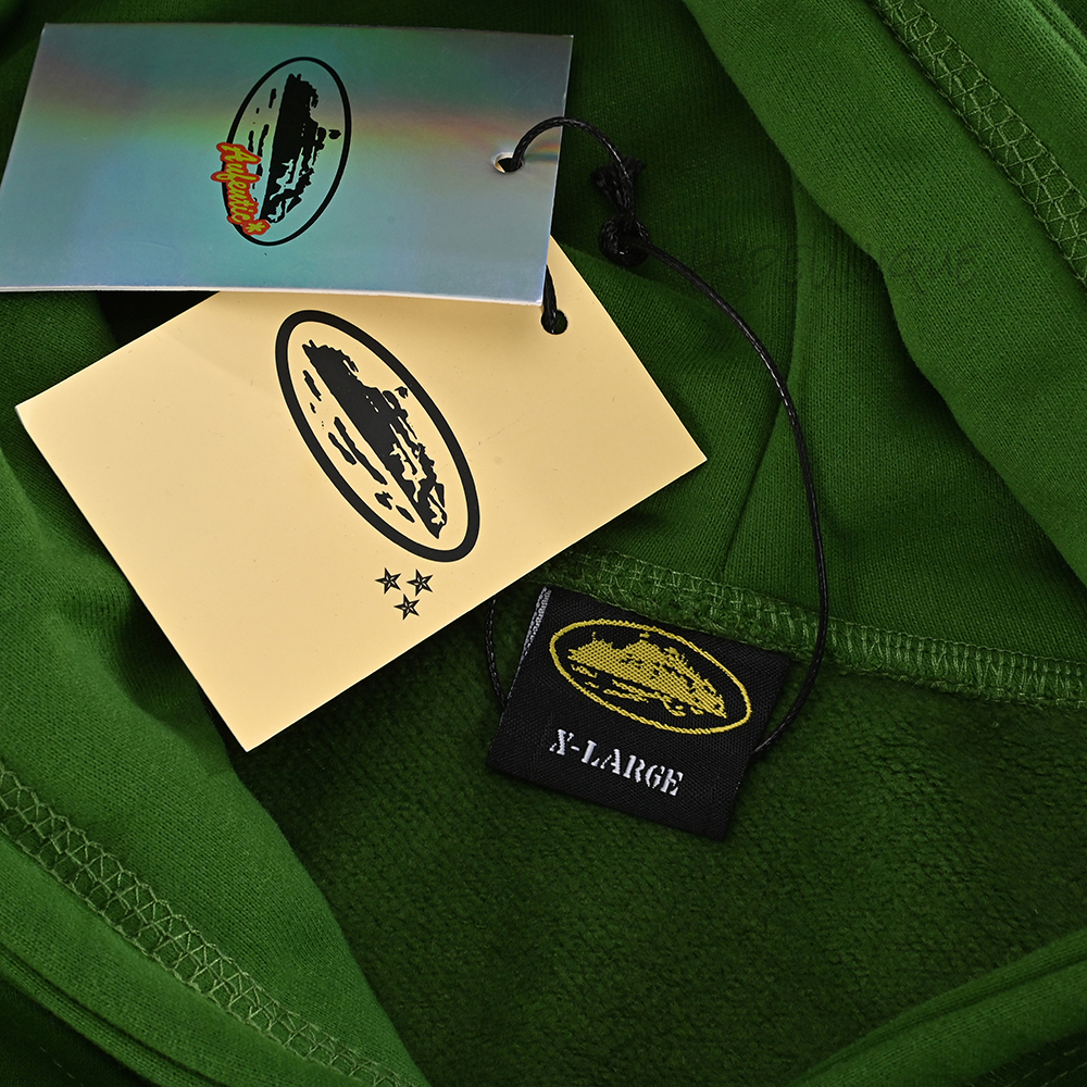 Corteiz 5 Starz Alcatraz Hoodie Green