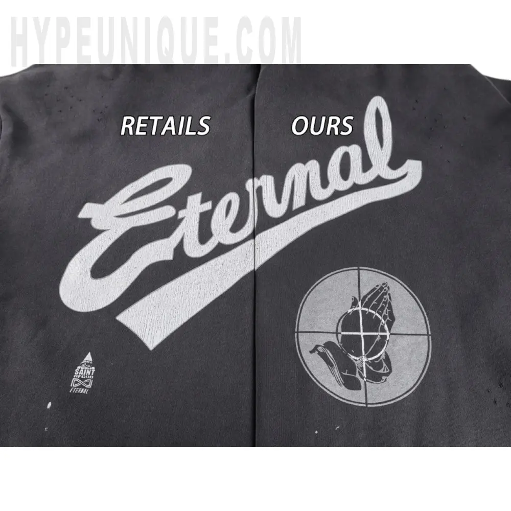 Printed graphic on the front of the garment