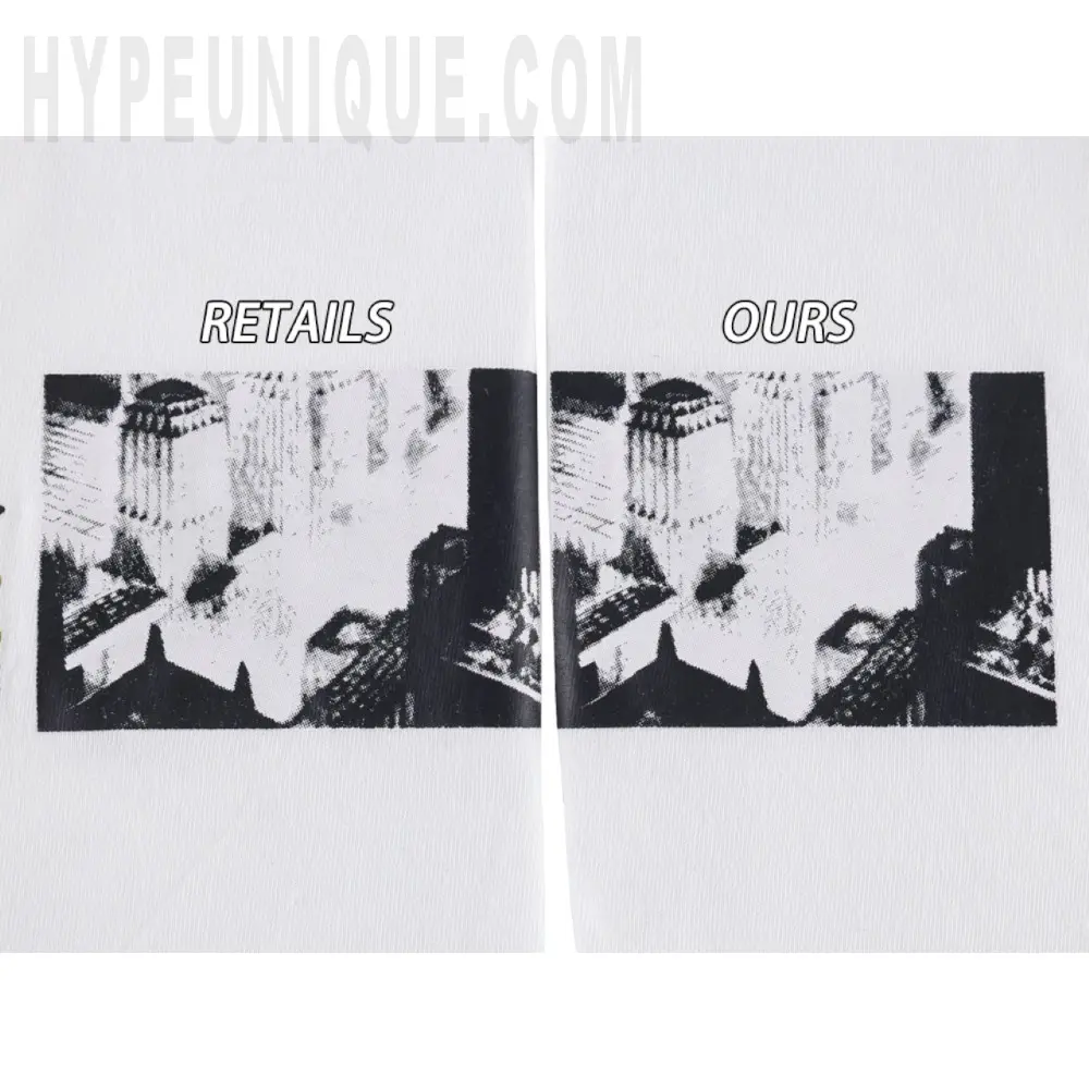 Printed graphic on the front of the garment