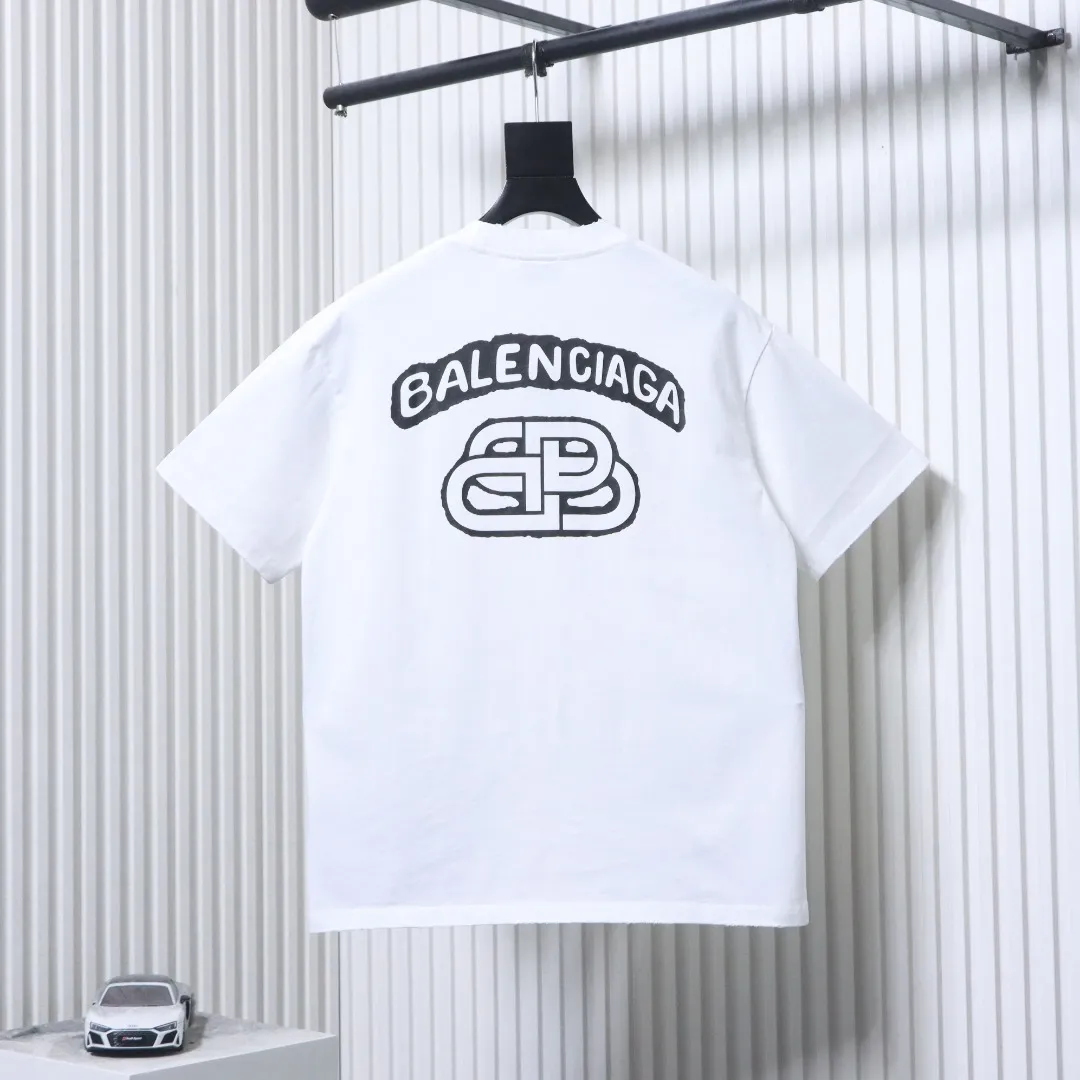 Back BLCG Graffiti Logo Distressed T-Shirt