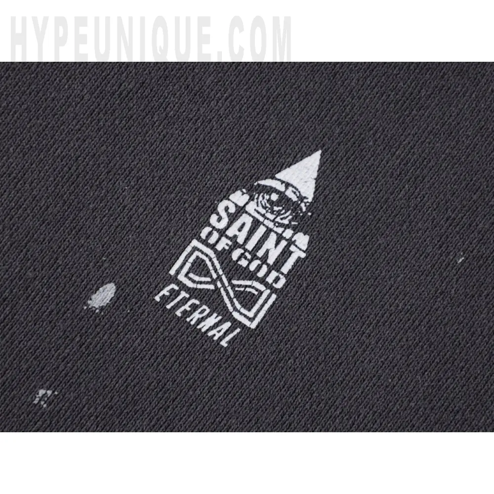 Printed graphic on the front of the garment