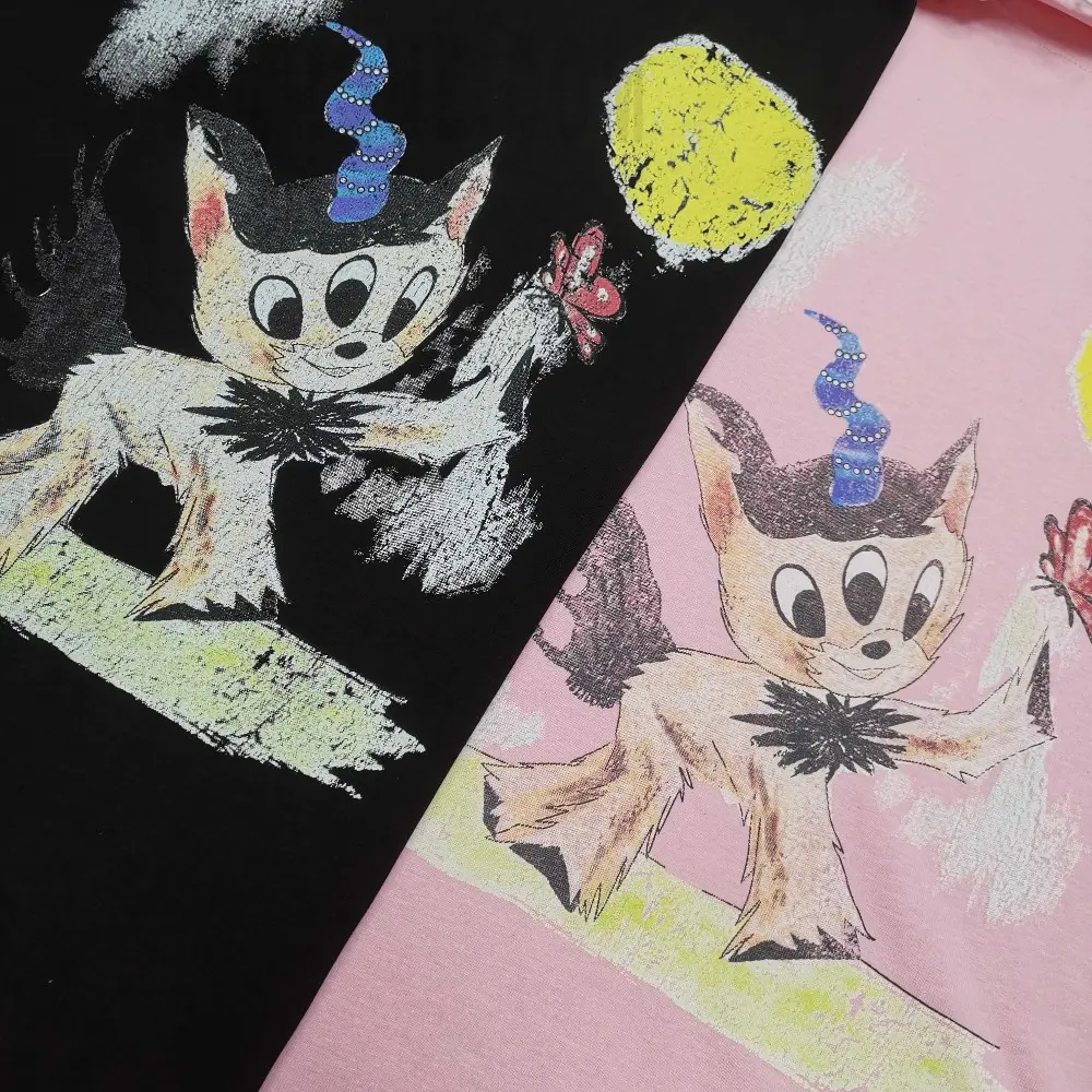 Printed graphic on the front of the garment