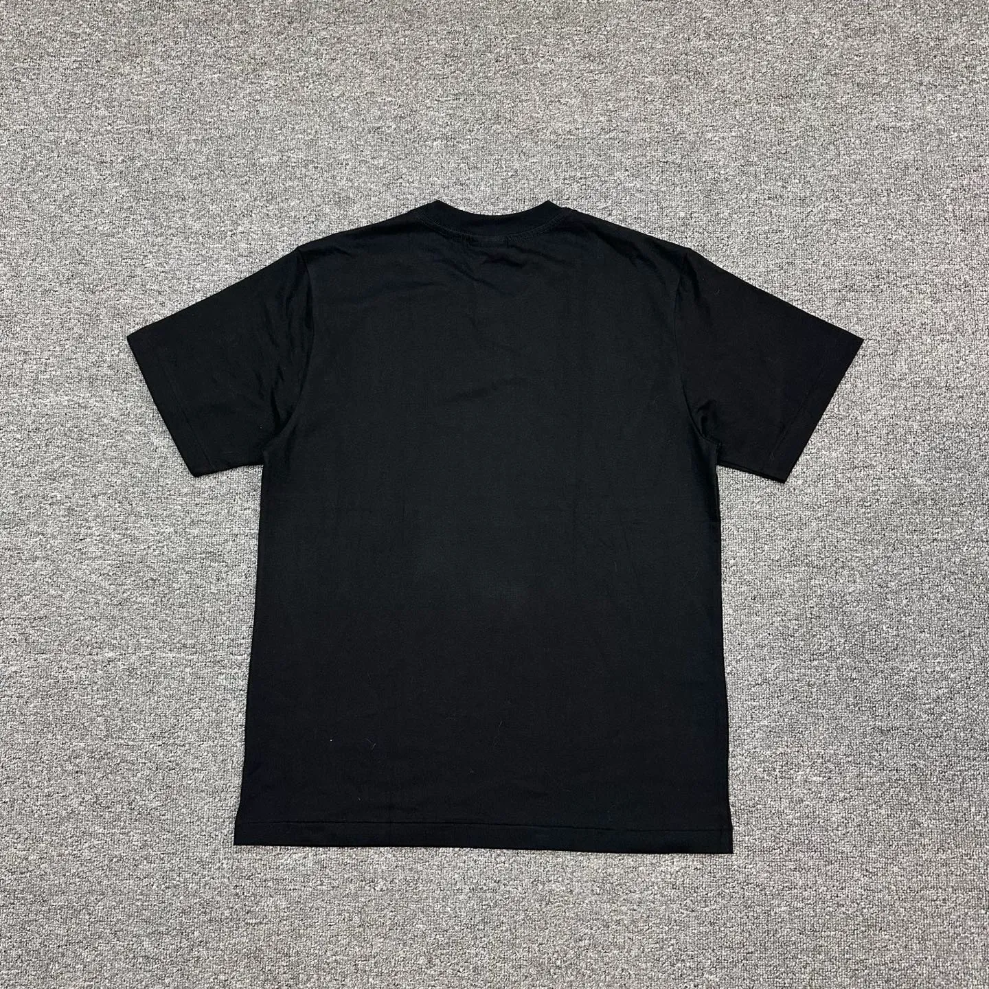 Back of BAPE BLACK Letter Print Crew Neck T-Shirt Color Black