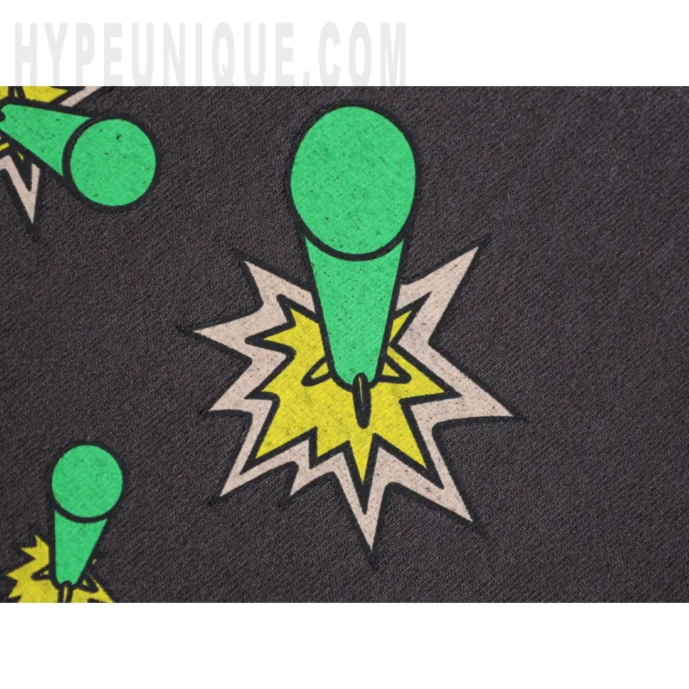 Printed graphic on the front of the garment