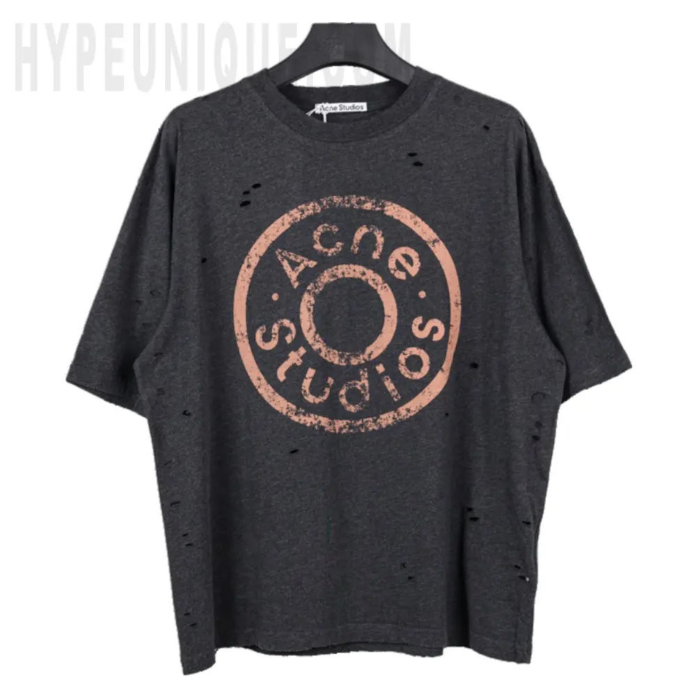 Acne Studios Distressed Circle Logo T-Shirt
