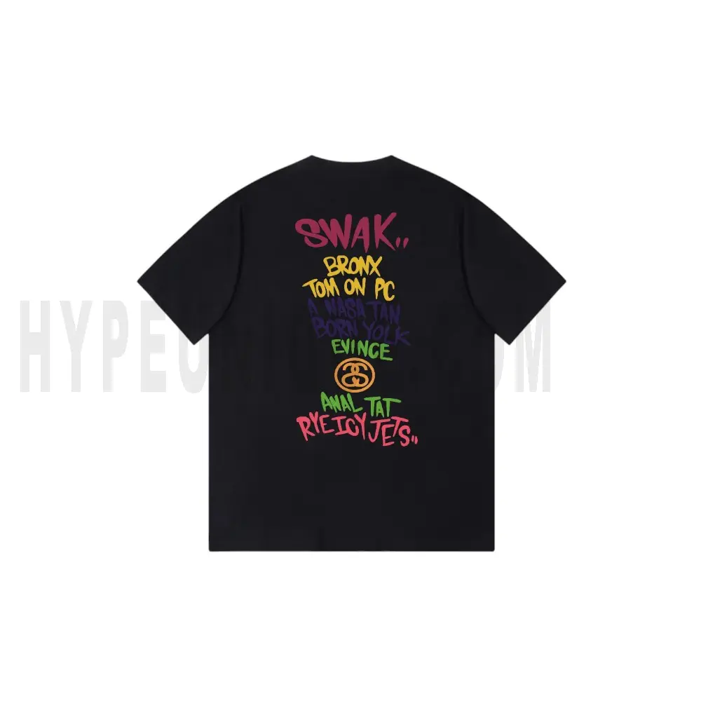 The back of the black clothes