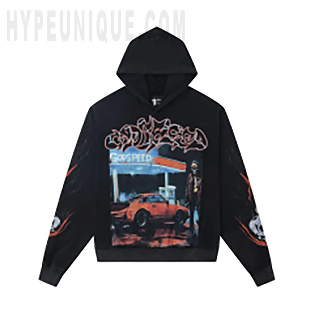 Godspeed Gas Station Flame Hoodie