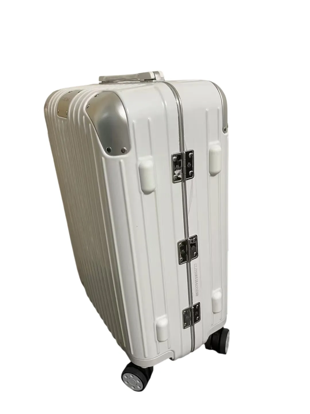 Hybrid Polycarbonate Aluminum Suitcase-Back View