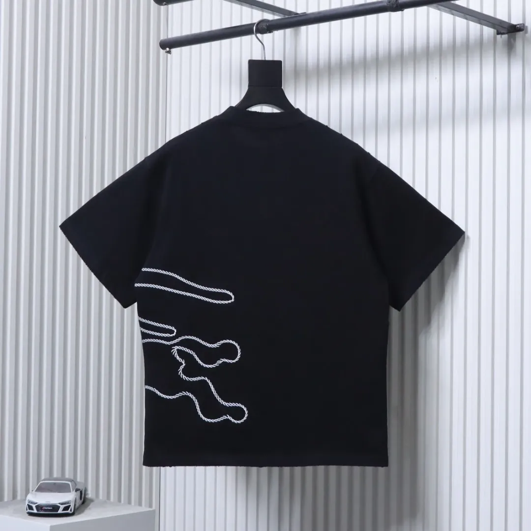 Back of Sketch Rope Horse T-Shirt Color Black