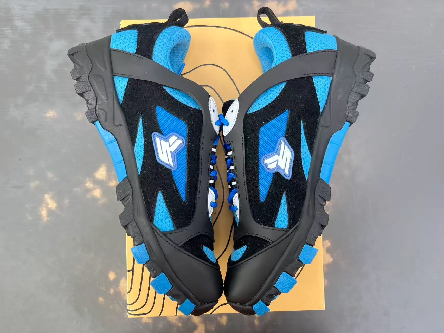 XV x SK Nitrous Blue Hiking Sneakers Pair Detail