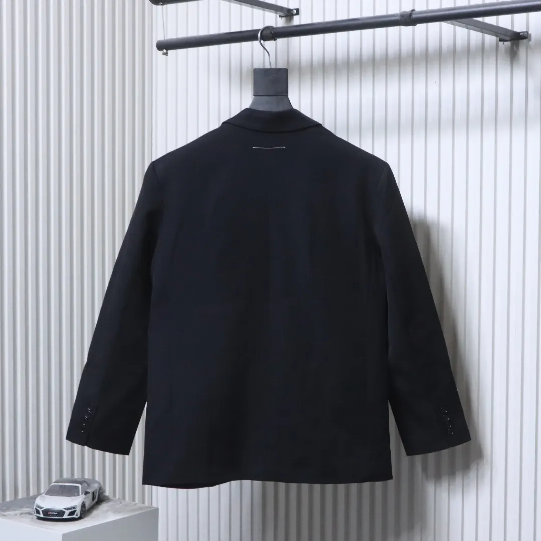 Back MM6 Satin Panel Tailored Blazer