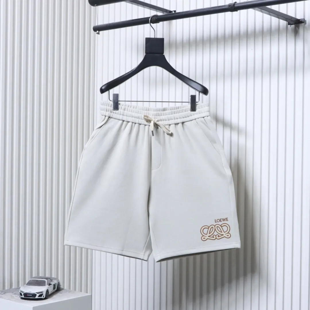 Half Anagram Logo Print Cotton Shorts