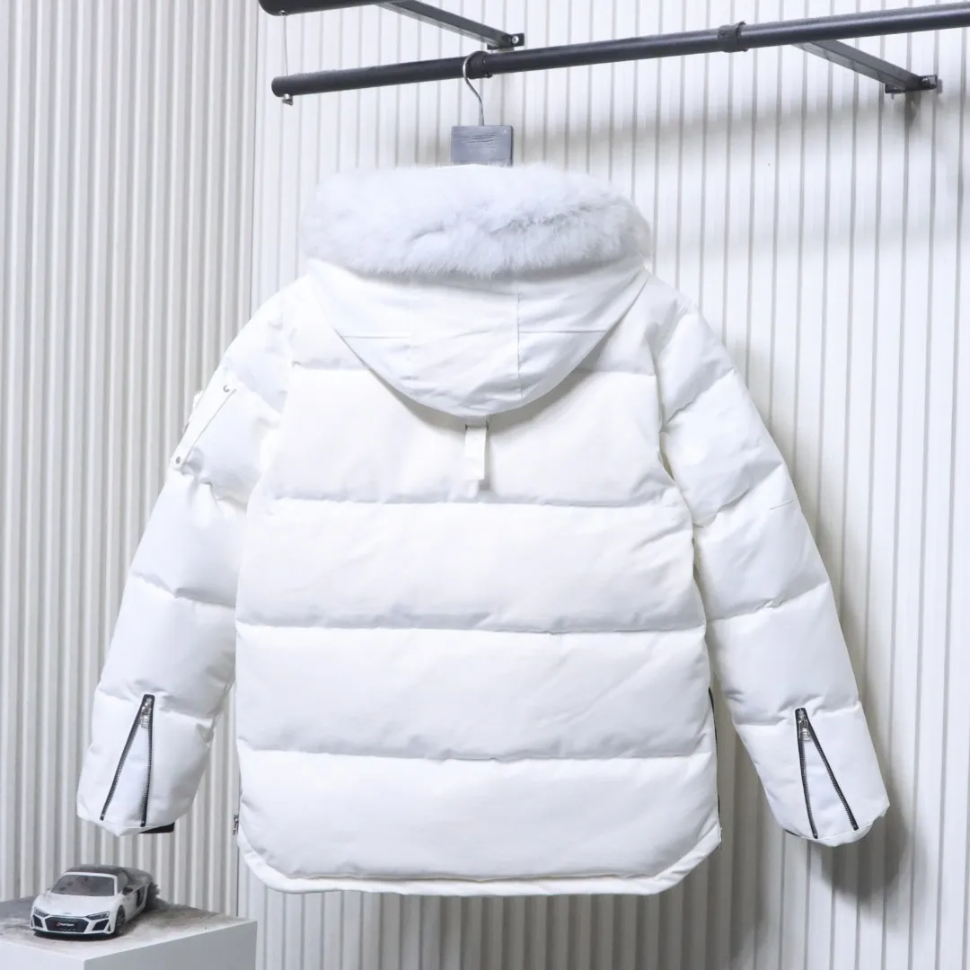 Back View M.K. 06 Silver Scissors Fur Collar Down Jacket