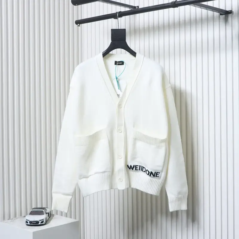 WE11 DONE Logo Embroidered Sweater/Knit