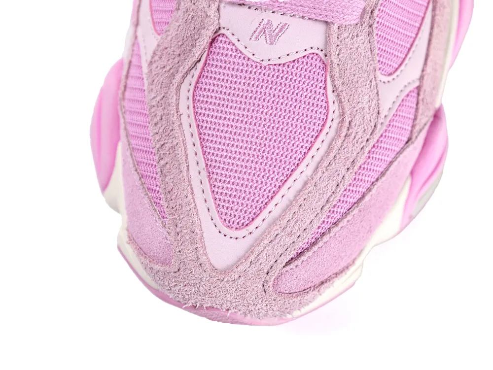 New Balance 9060 Pink Overdye ASOS Exclusive top collar view
