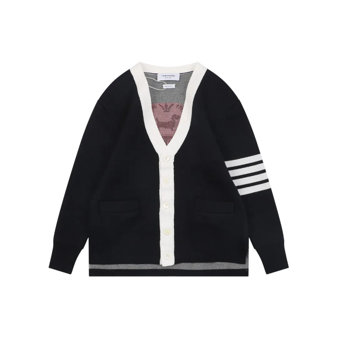 TB Four-Bar Shield Badge Cardigan