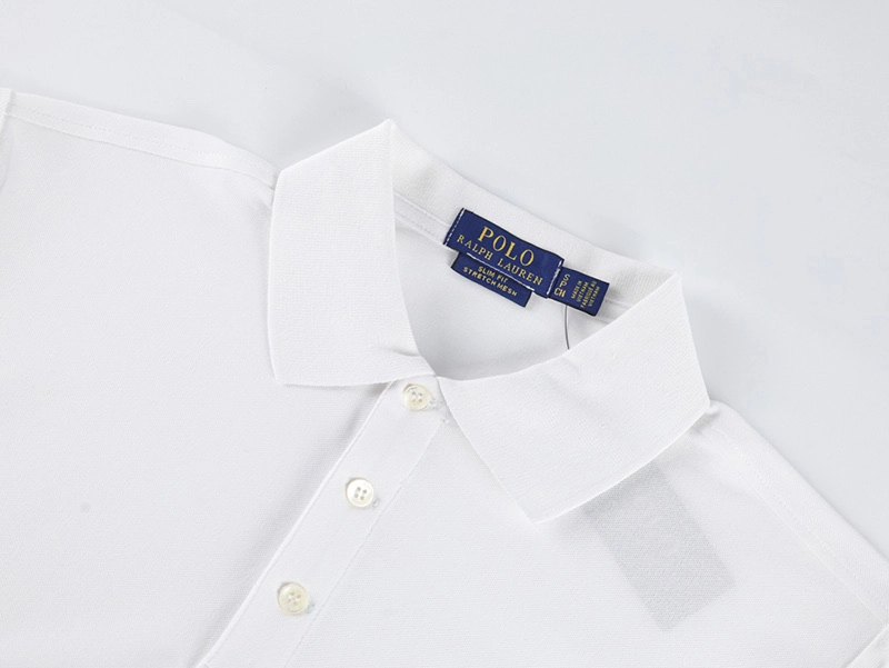 White Logo Polo