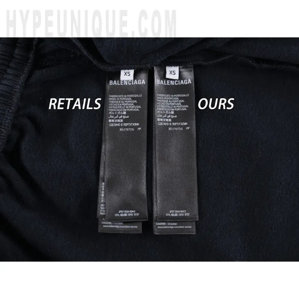Washing Label Comparison Diagram