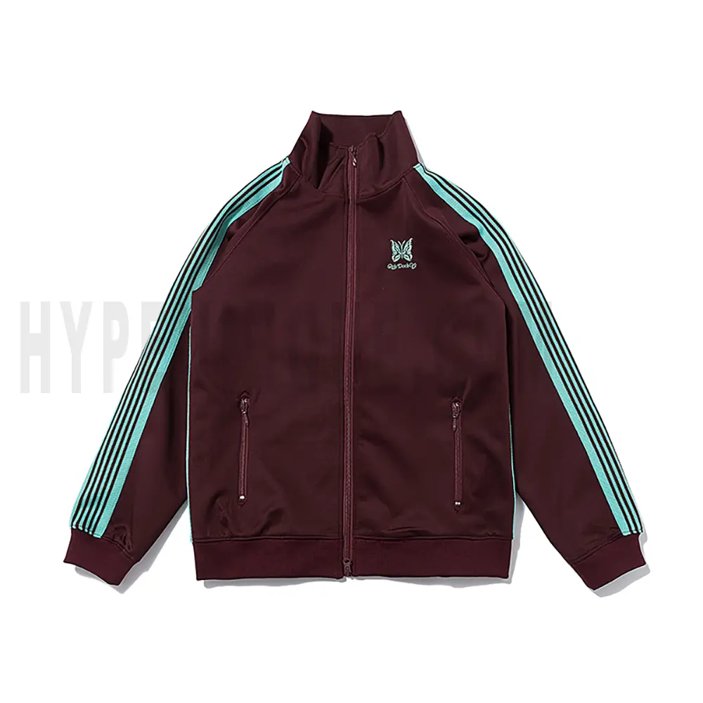 Needles × Girls Dont Cry Burgundy Track Jacket