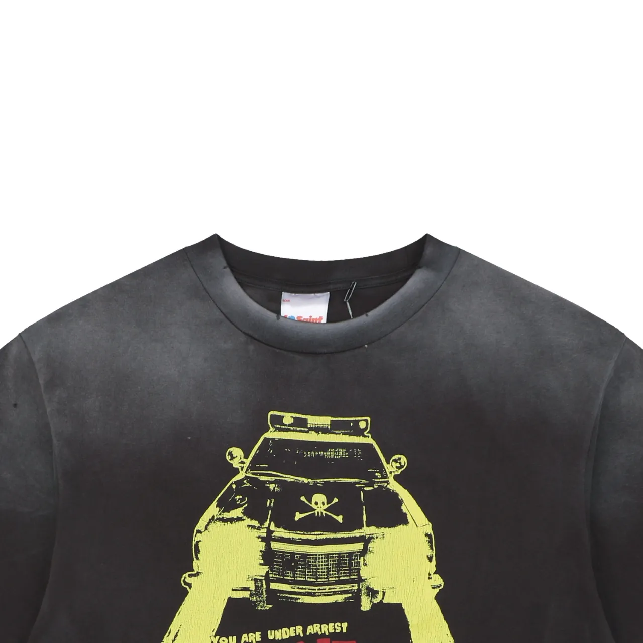 Saint Michael Hellfire Patrol Graphic T-Shirt Close-up Details