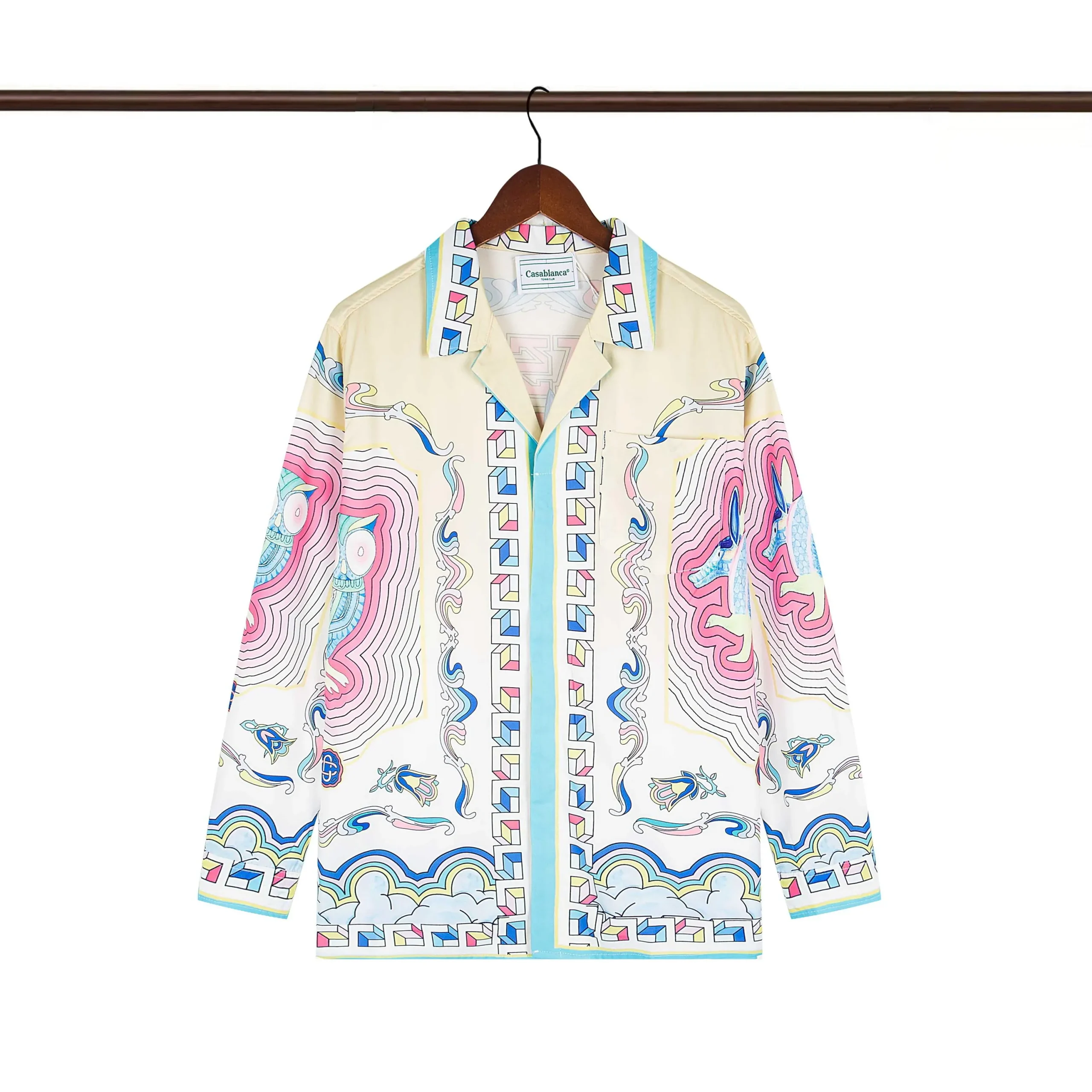 Casablanca Psychedelic Abstract Silk Shirt