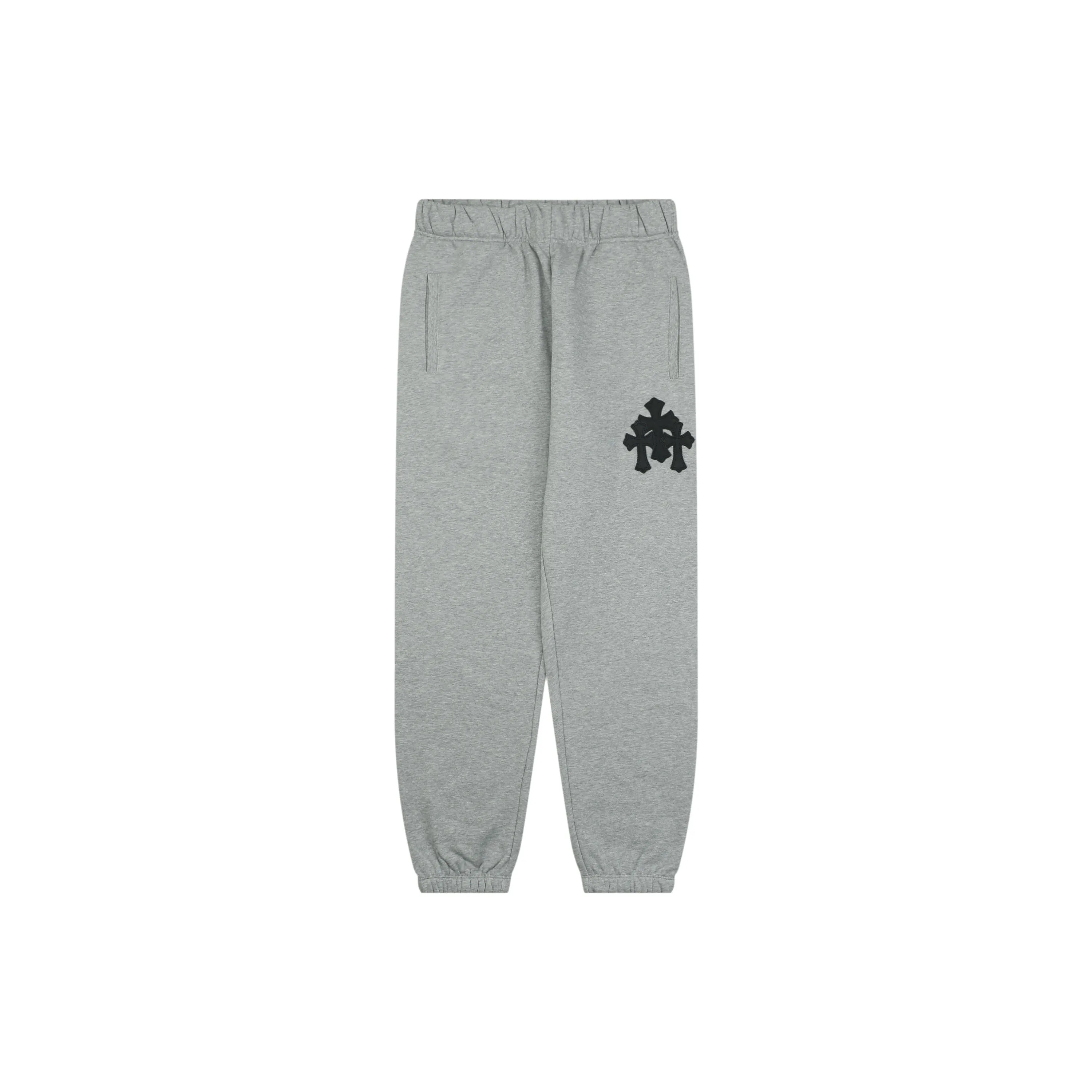 CH Triangle Cross Leather Patch Jogger Pants