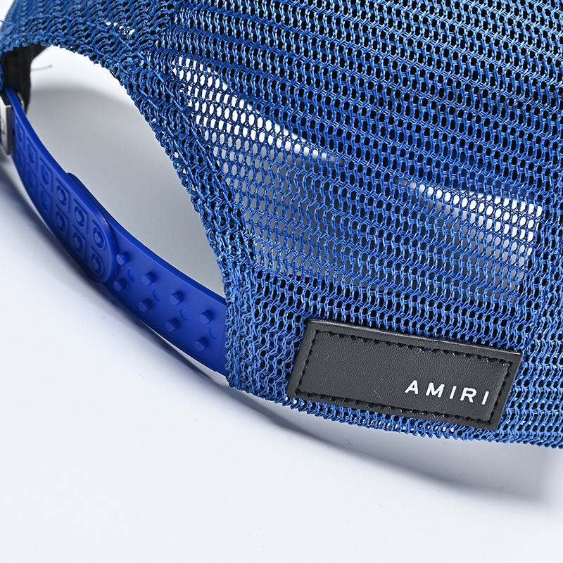 AMIRI Three Star Trucker Snapback Cap Blue:White