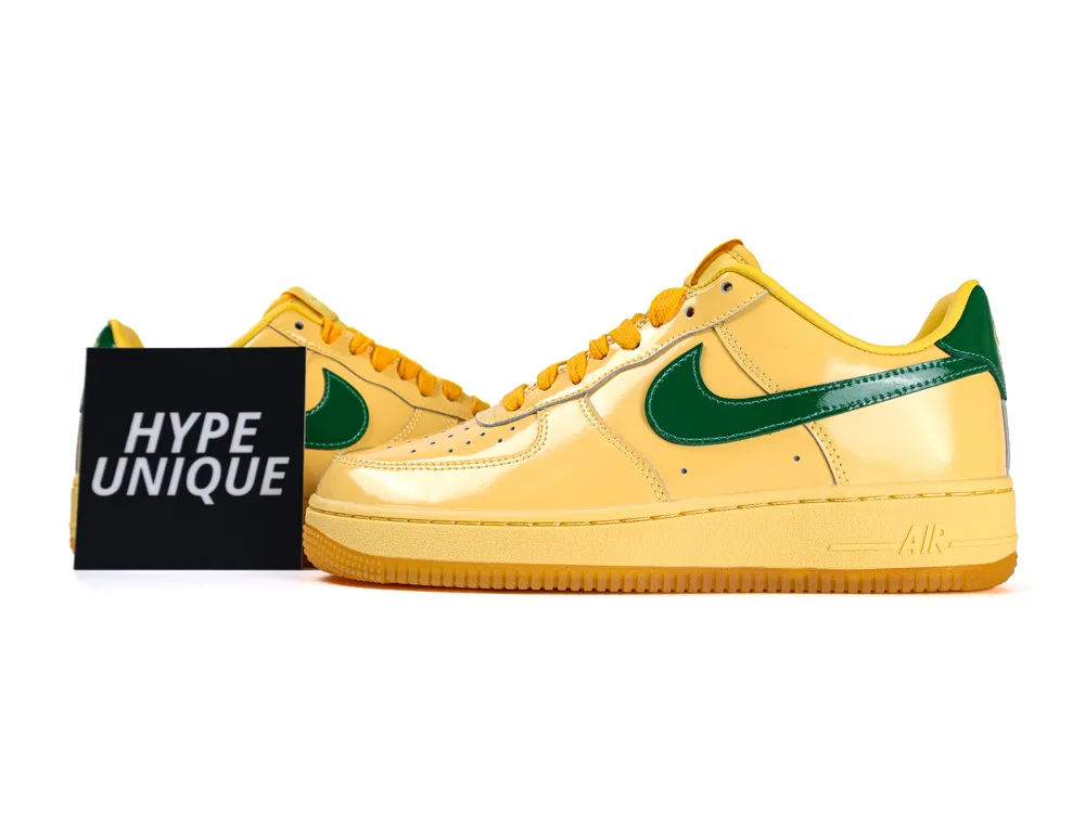 Air Force 1 Low Patent Leather “Topaz Gold Pine Green”