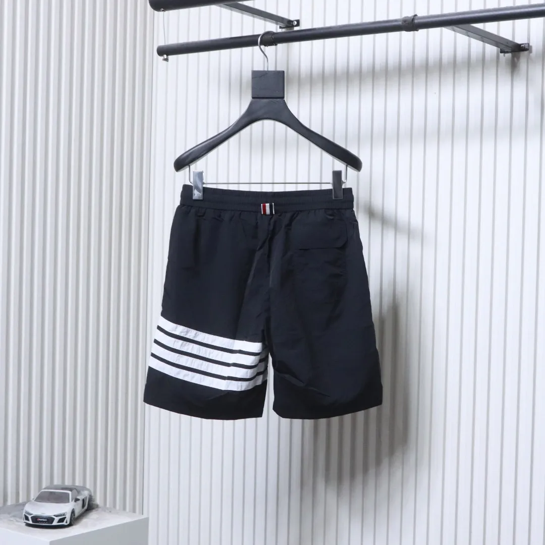 TB Four-Stripe Beach Shorts Quick-Dry Swim Shorts