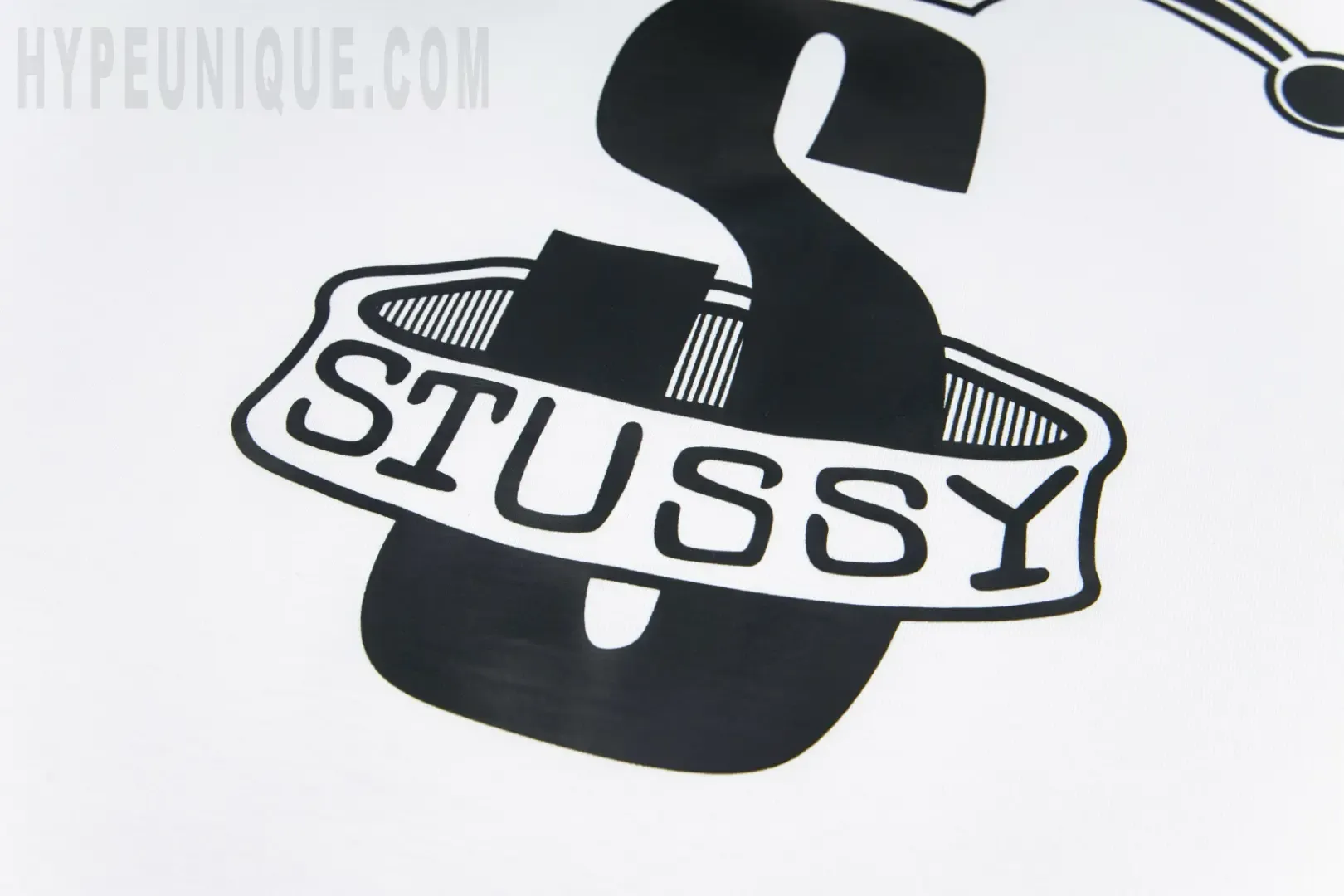 Printed graphic on the back of the garment