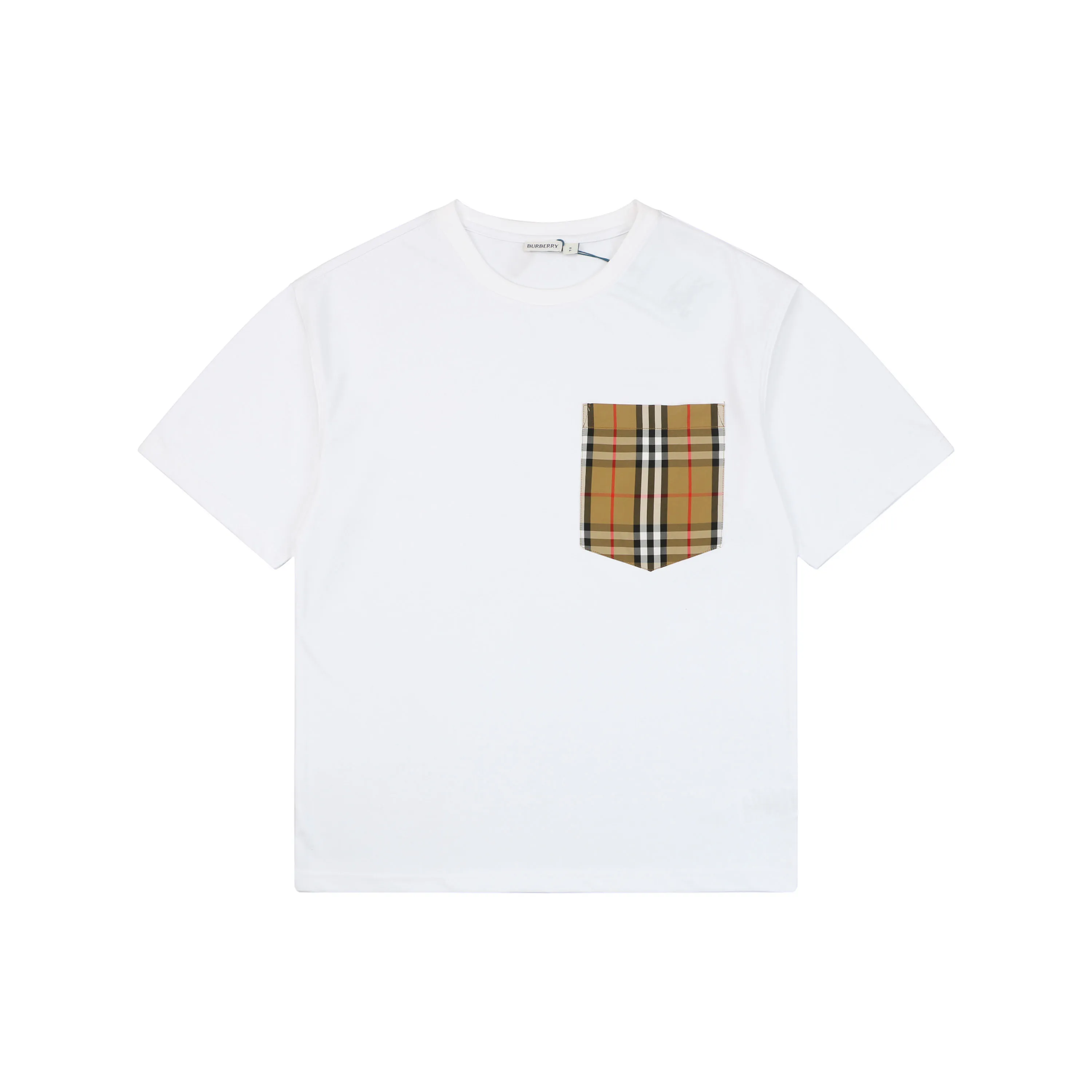 Classic Check Pocket Cotton T-Shirt