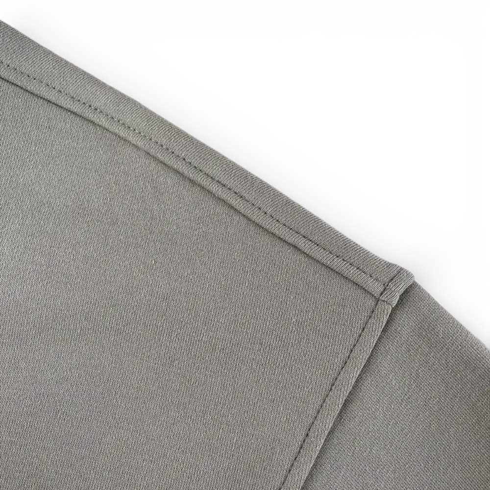 Close-up view of the shoulder area of ​​the clothing.