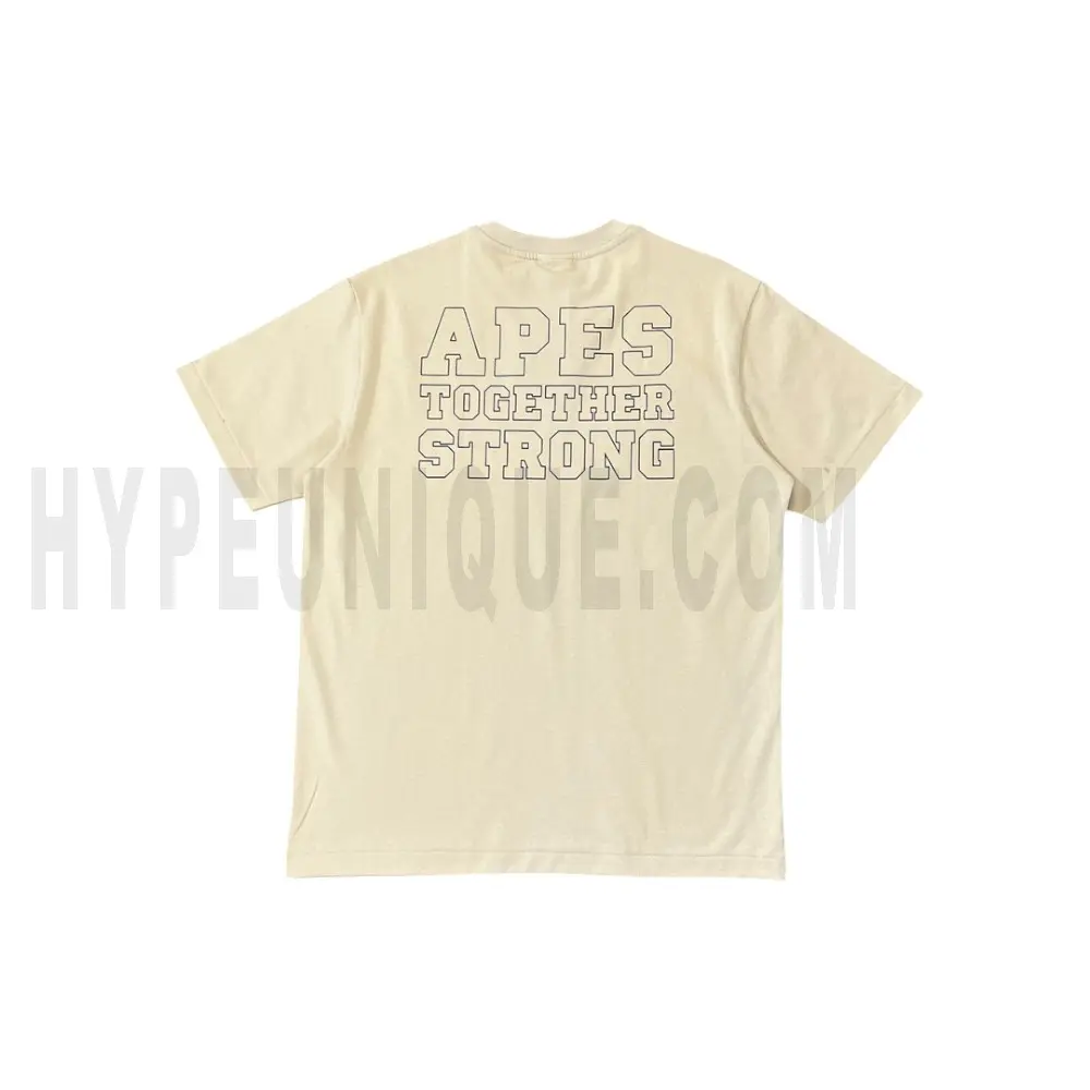 The back of the beige clothes