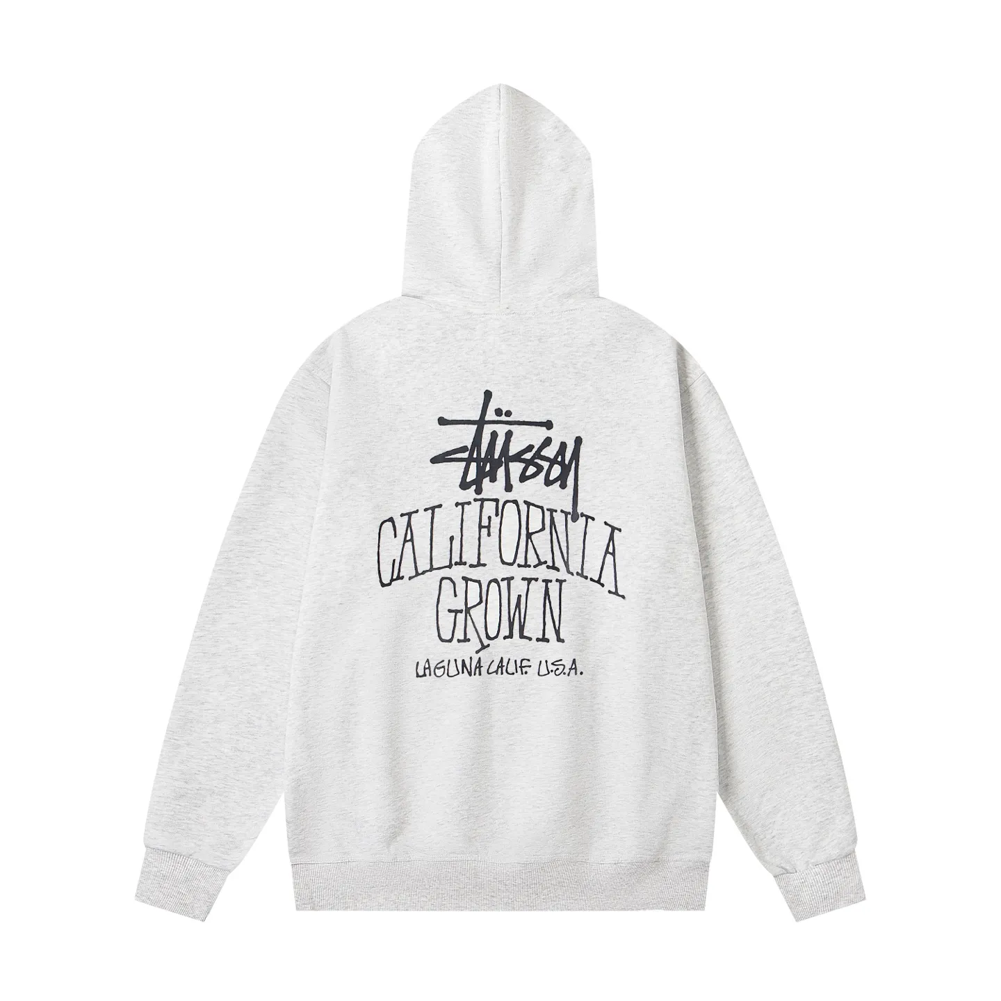 Back Stussy California Grown Zip-Up Hoodie