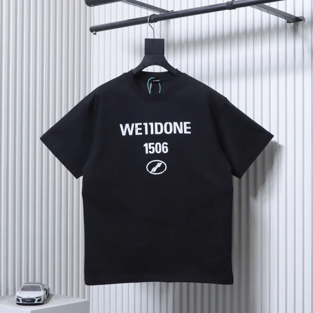 Well Done Cracked Logo Print T-Shirt