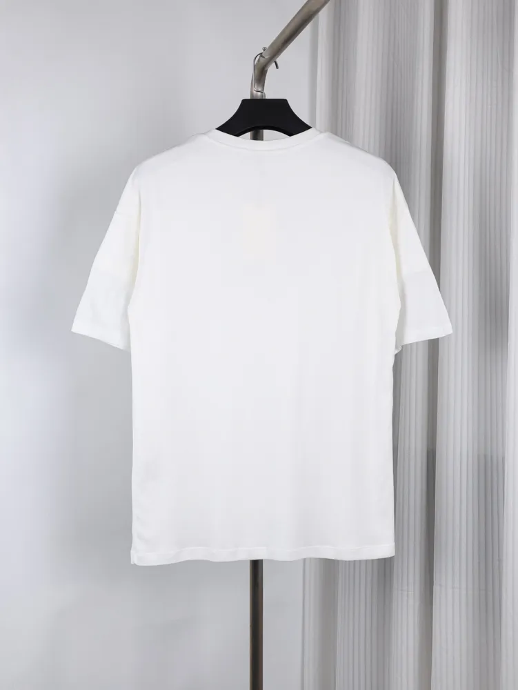 Back of Mesh Double-Layer Short Sleeve T-Shirt