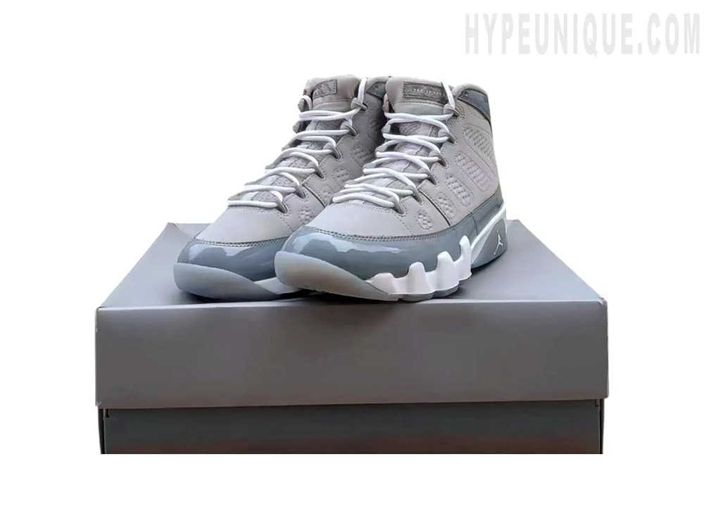 the shoe with the grey box