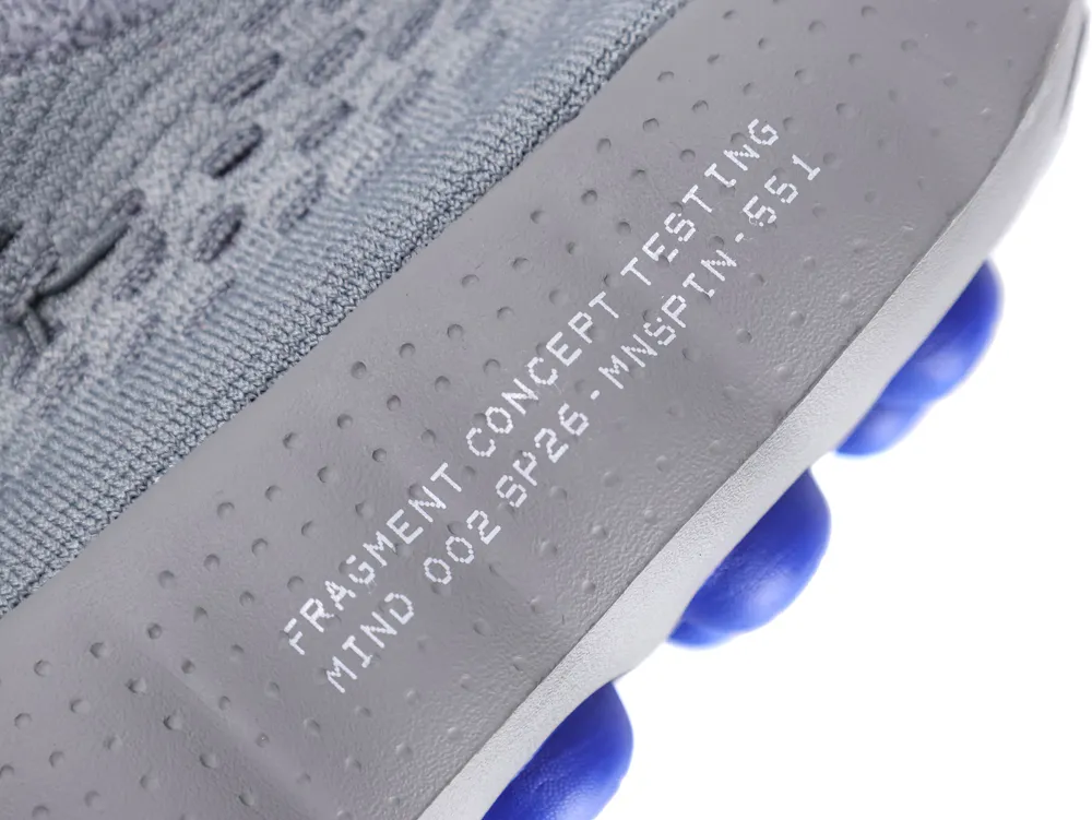 Fragment Design x Mind 002 Flyknit Particle Grey Details