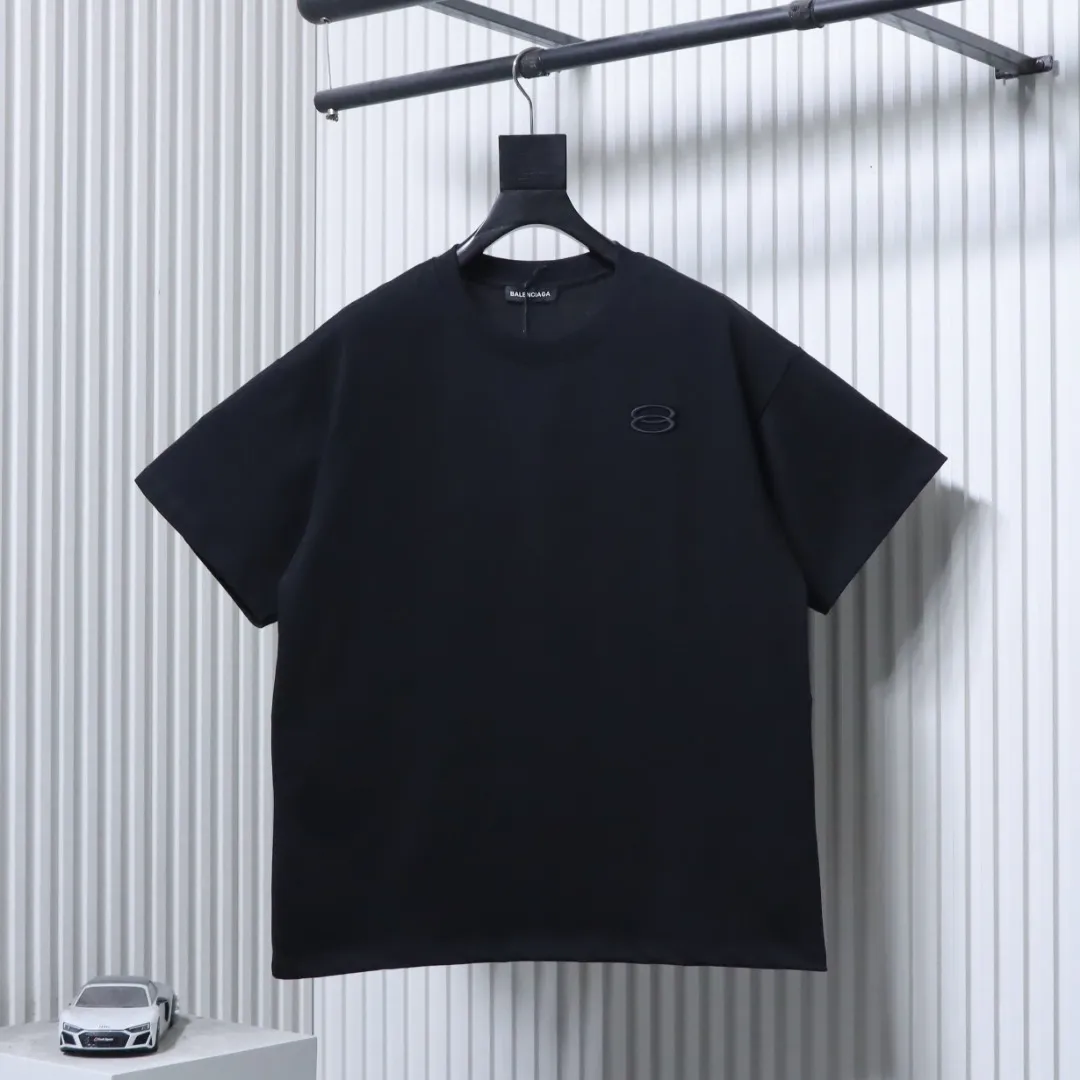 Double-Ring Appliqué Embroidery T-Shirt