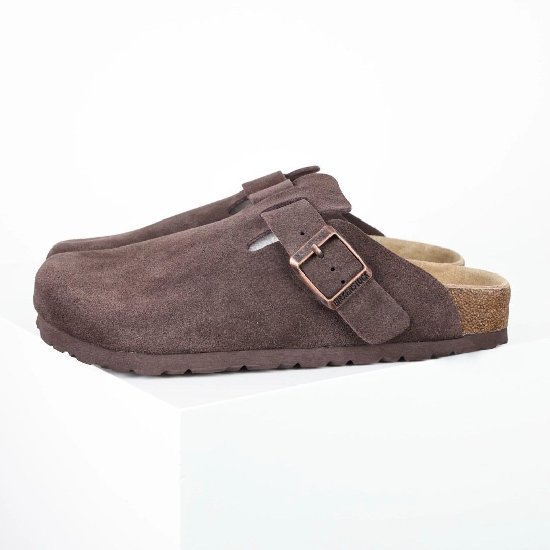 Birkenstock ‘Boston Soft’ Suede Clog (Men)