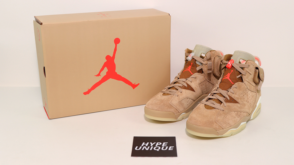Jordan 6 Retro Travis Scott British Khaki Reps