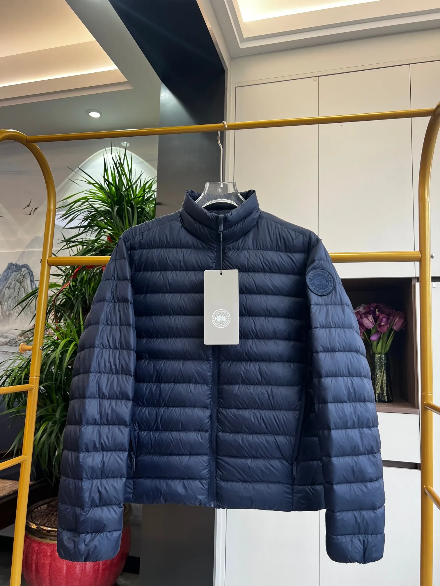 CG Stratus Stand Collar Quilted Down Jacket